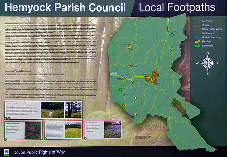 Photo: Hemyock Footpath Map